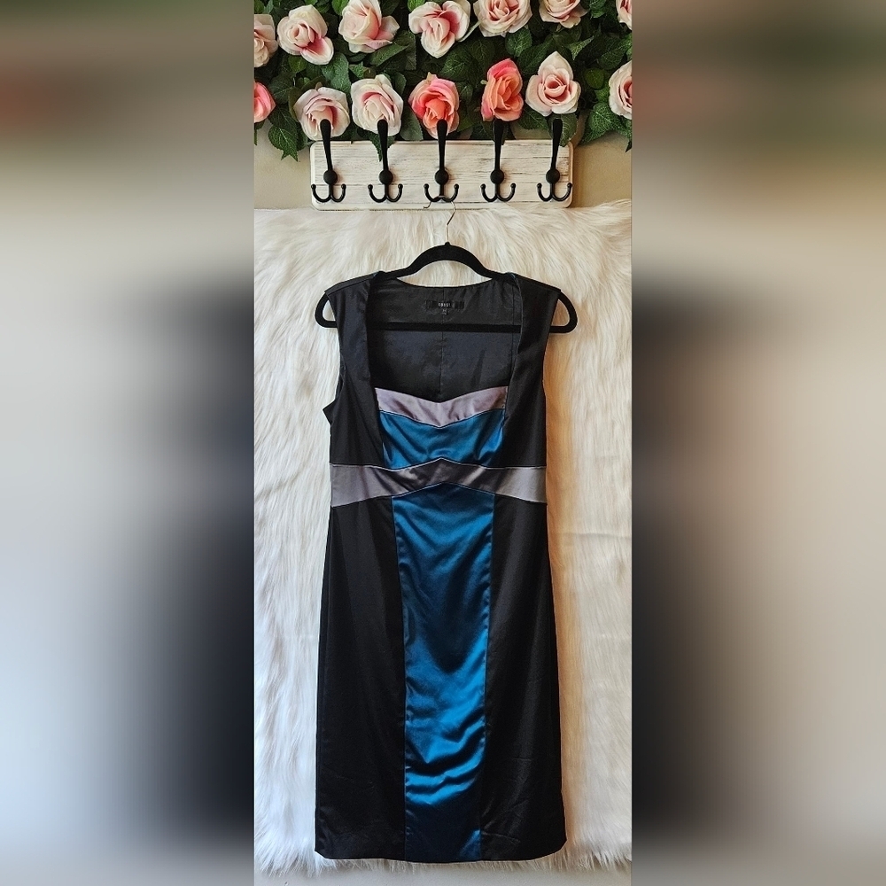 Coast *Rare* 2000's Cool Palette Sleeveless Sheath Dress